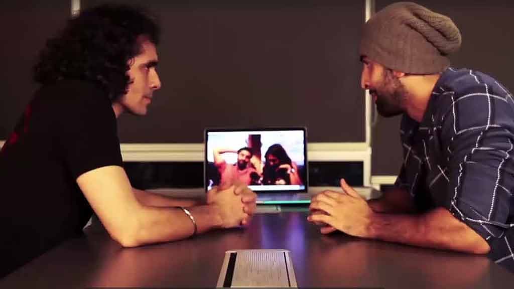 Ranbir Kapoor in conversation with director Imtiaz Ali&nbsp;(Photo: Facebook /<a href="https://www.facebook.com/TamashaOfficial?fref=ts">Tamasha</a>)