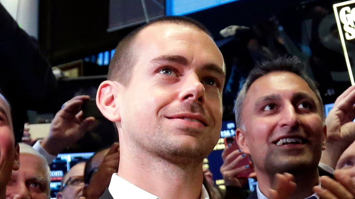 In this Nov. 7, 2013 file photo, Twitter Chairman and co-founder Jack Dorsey applauds during the ringing of the opening bell at the New York Stock Exchange. (Photo: AP)