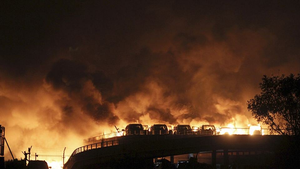 The Tianjin port explosion triggered a series of explosions in the surrounding regions. (Photo: Reuters)