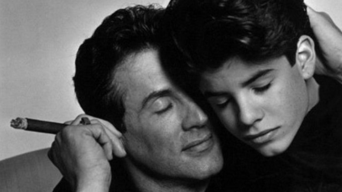 Sylvester Stallone with his late son Sage (Photo: Twitter/<a href="https://twitter.com/StoryPicker/status/654221445795450880">@<b>StoryPicker</b></a>)