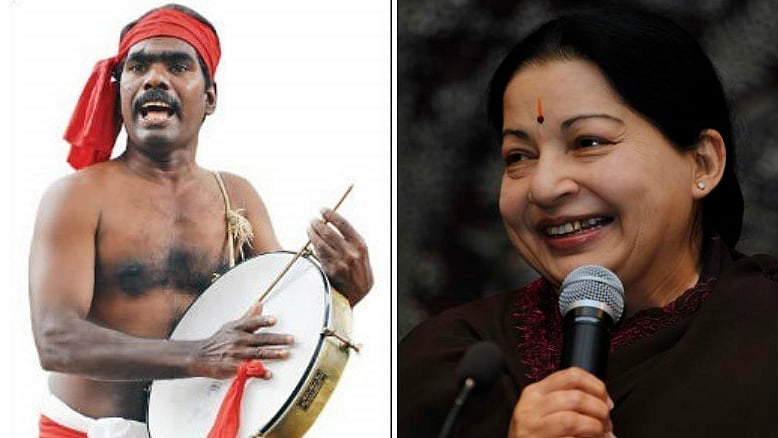 The Tamil Nadu government has arrested the folk singer Kovan. (Photo Courtesy: <i>The News Minute</i>)