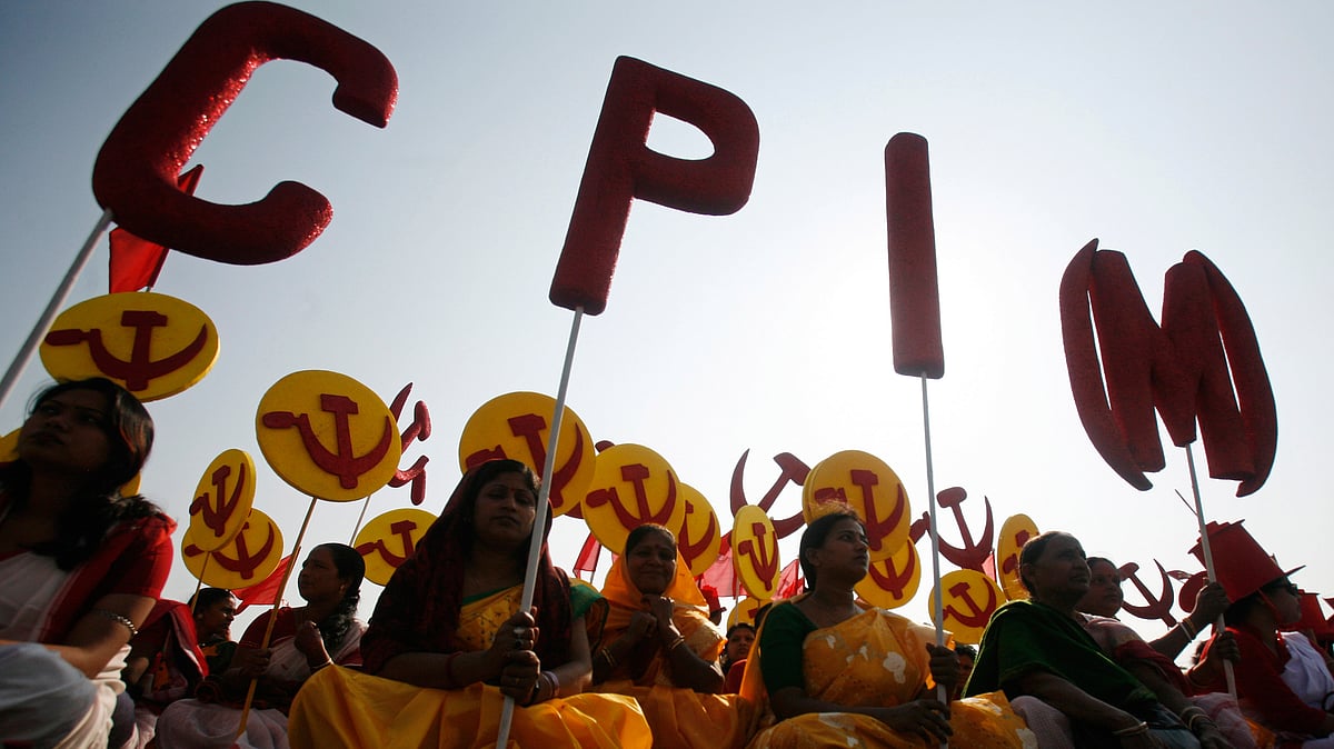  Supporters of the Communist Party of India (Marxist) (CPI-M) attend a public rally. (Photo: Reuters)