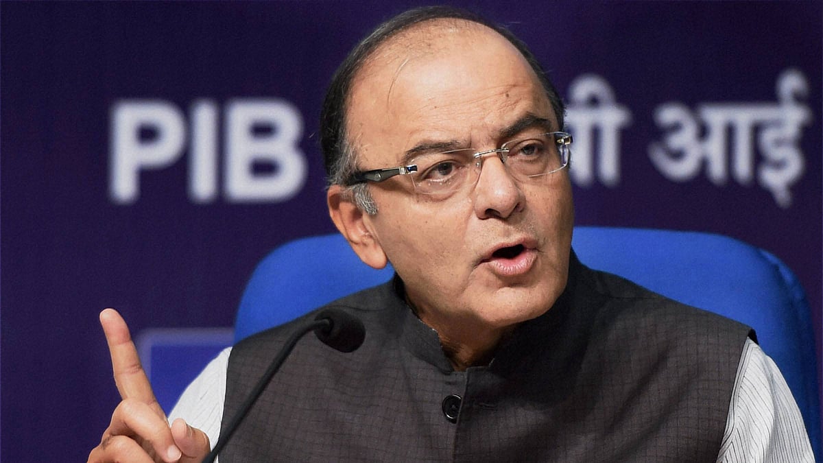Finance Minister Arun Jaitley at the release of the poster for 46th International Film Festival of India (IFFI) in New Delhi on Tuesday. (Photo: PTI)