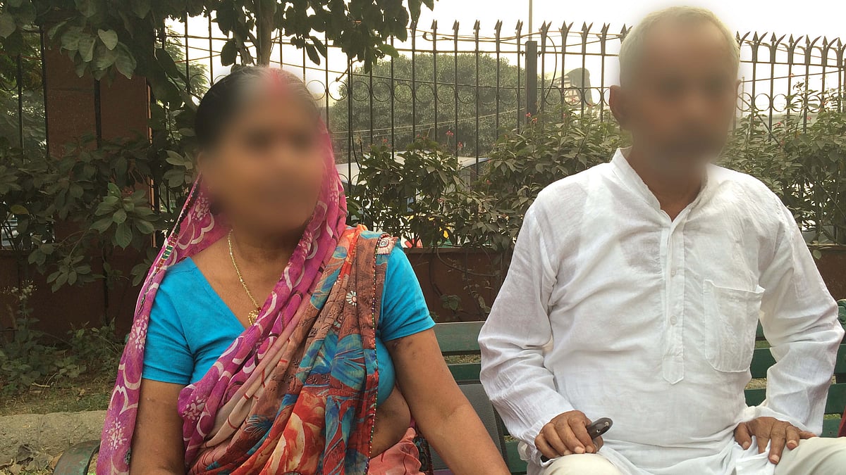 The parents of the 15-year-old girl who is being treated at Indraprastha Apollo hospital. (Photo: Divyani Rattanpal)