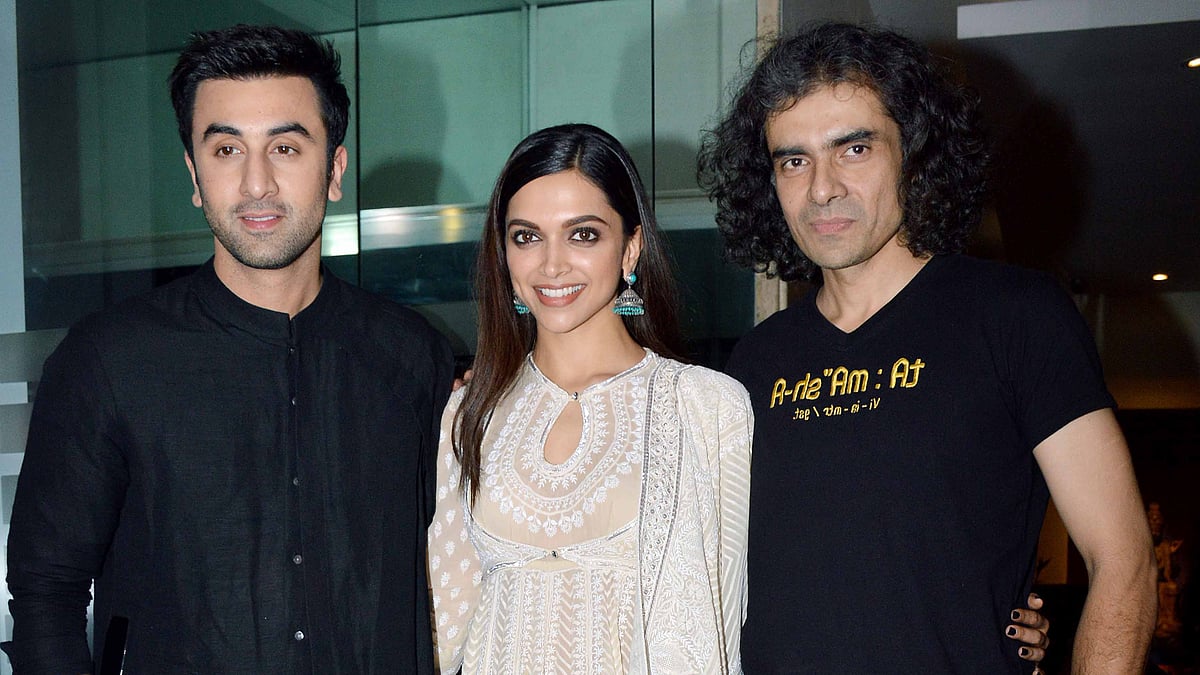 Ranbir Kapoor, Deepika Padukone and filmmaker Imtiaz Ali (Photo: Yogen Shah) 