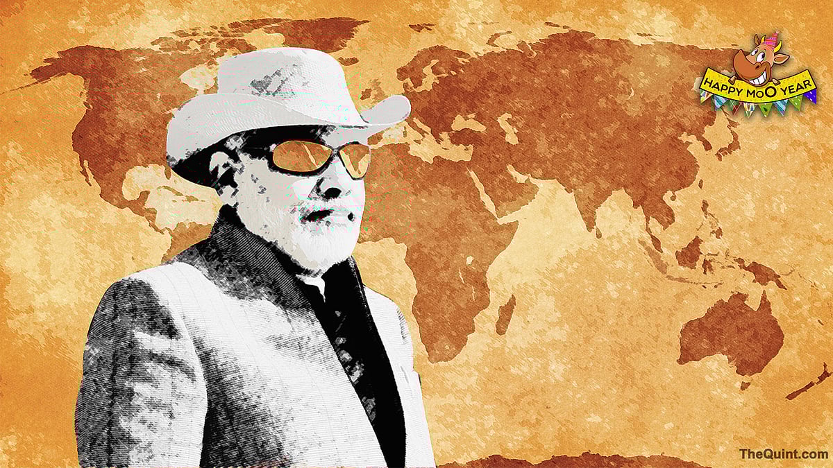 Narendra Modi, the globetrotter. (Photo illustration: Hardeep Singh/<b>The Quint</b>)