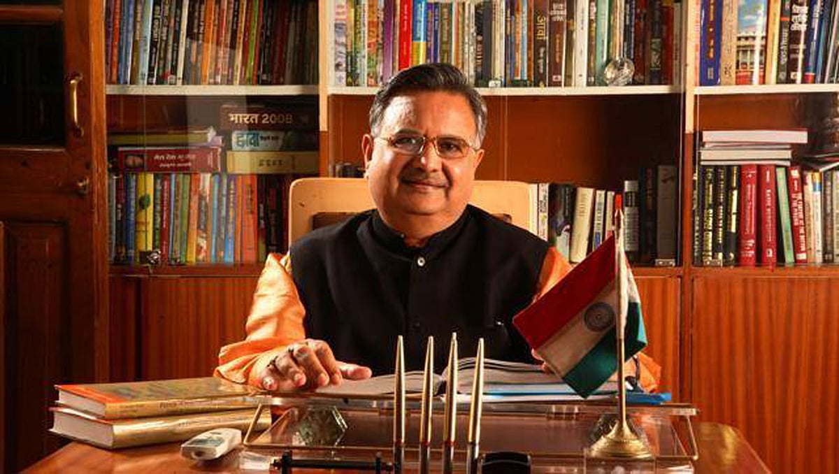 Chhattisgarh Chief Minister Dr Raman Singh. (Photo: <a href="https://www.facebook.com/media/set/?set=a.190921064312158.41854.190920770978854&amp;type=3">Dr. Raman Singh’s Facebook Page</a>)