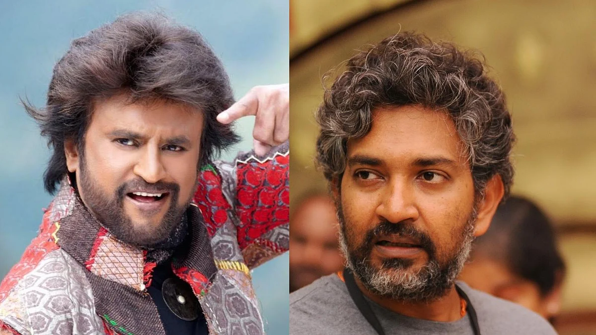 Rajinikanth and SS Rajamouli 