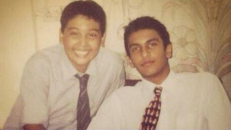 Ranveer Singh in his school days. (Photo: Twitter/<a href="https://twitter.com/RohanShresthaFC">@RohanShresthaFC</a>)