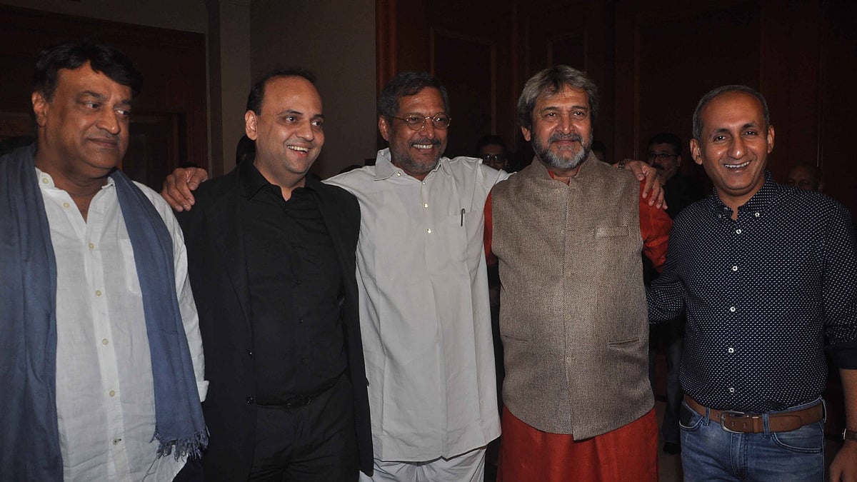 Cast and crew of Marathi fillm <i>Natsamrat</i> (Photo: Yogen Shah)