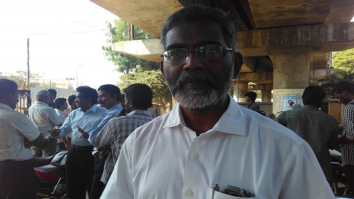 SP Udayakumar has launched his own political party taking a cue from the Green parties in the West. (Photo: The News Minute)