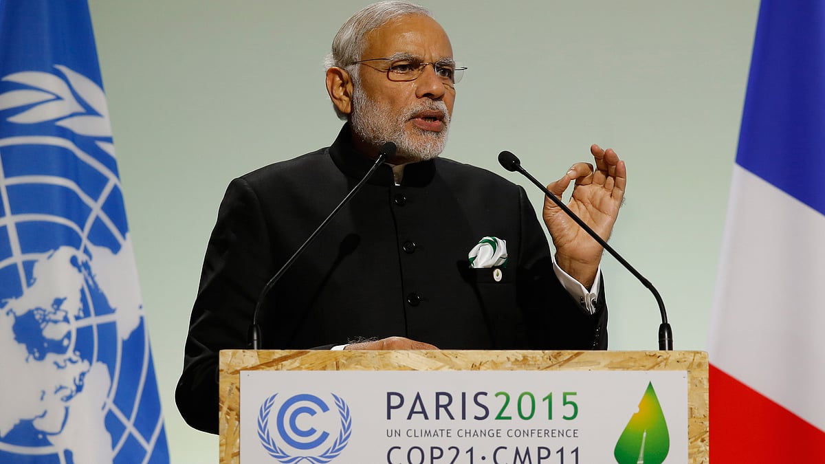 PM Narendra Modi at the COP21 Conference. (Photo: AP)