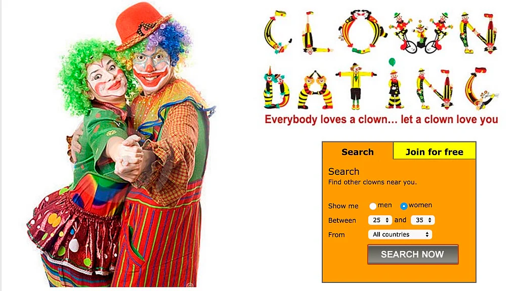 This exists. (Photo: <a href="http://www.clowndating.com/">Clown Dating</a>)