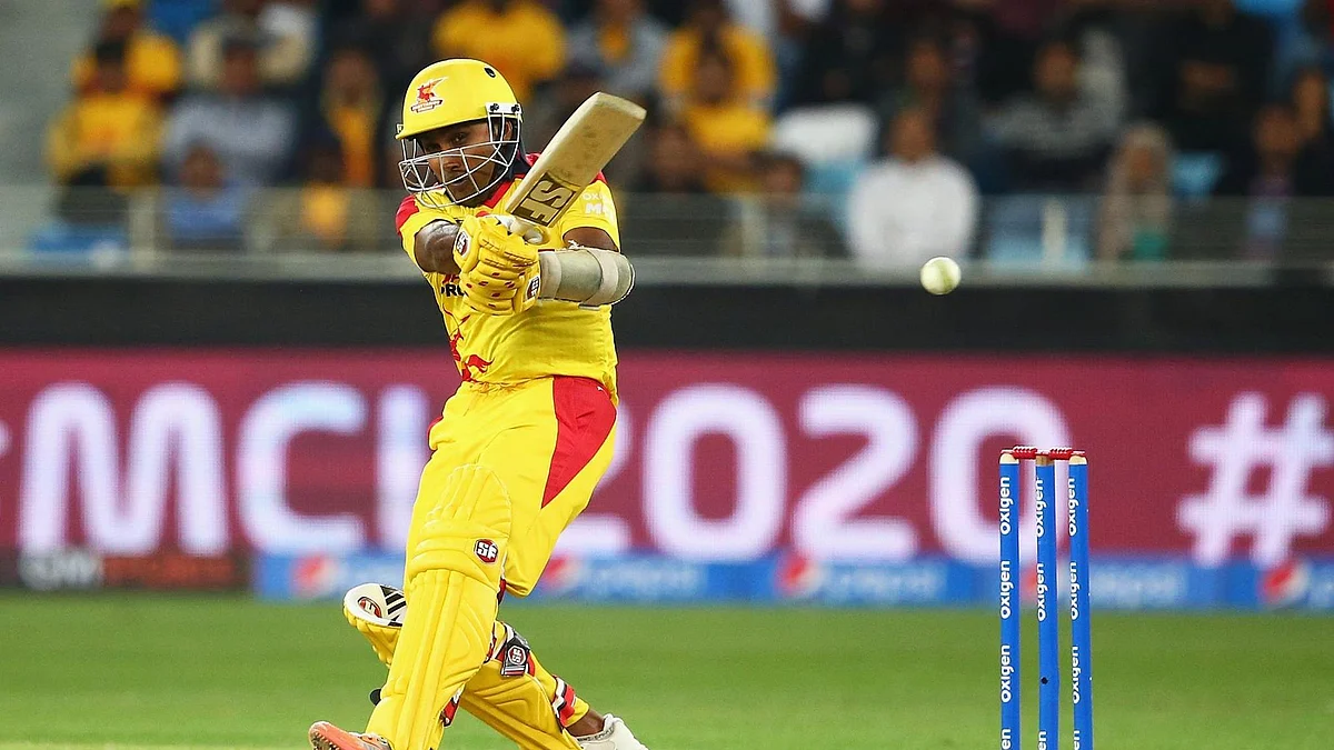 Mahela Jayawardene played a crackling innings of 69 from 47 balls. (Photo: <a href="https://web.facebook.com/MCL2020UAE/?fref=ts">Masters Champions League Facebook</a>)