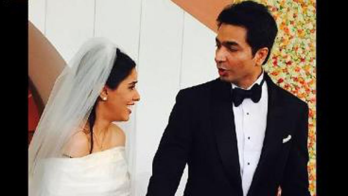 Asin Thottumkal and Rahul Sharma. (Photo: Instagram/<a href="https://www.instagram.com/p/BAuKL4SxzVj/?taken-by=weddingsutra">weddingsutra)</a>