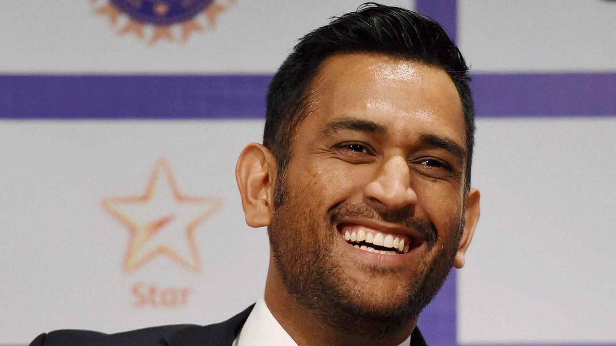 MS Dhoni speaks to the media on the day of India’s departure for the Australia tour. (Photo: PTI)