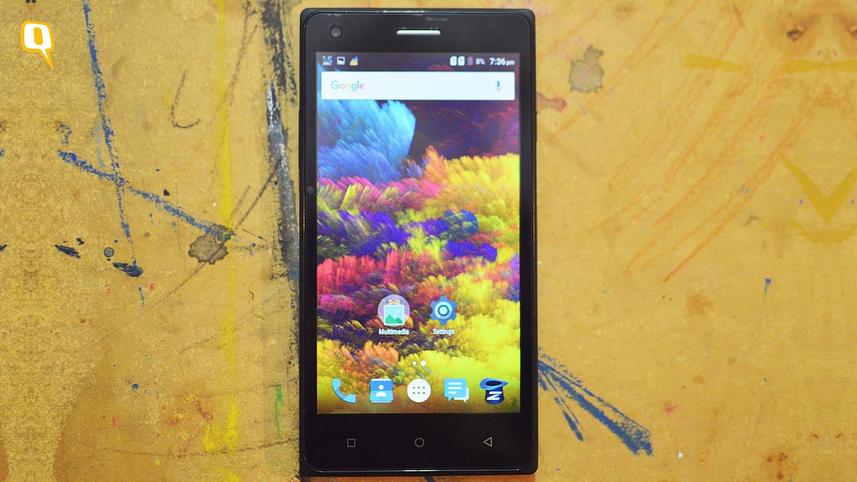 Review: Zen Cinemax 2 is a big screen smartphone  at a small price. (Photo: <b>The Quint</b>)