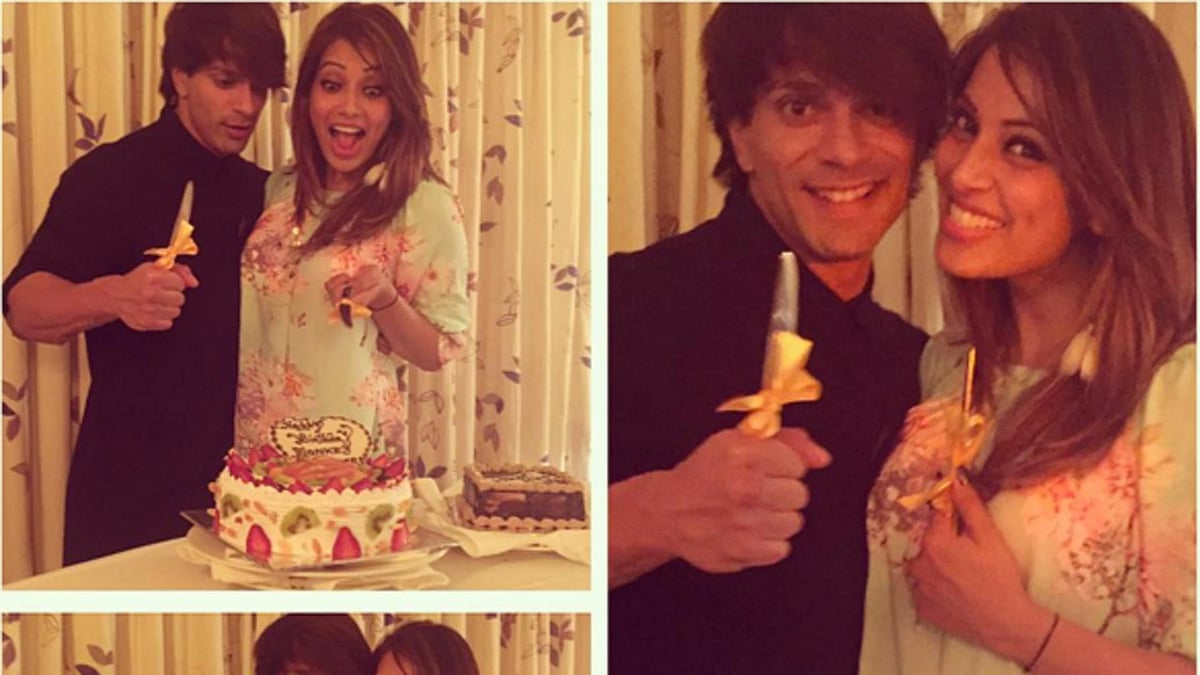 Bipasha Basu and Karan Singh Grover on Karan’s birthday. (Photo Courtesy: Instagram/<a href="https://www.instagram.com/p/BCGVkYcsqPX/?taken-by=bipashabasu">BipashaBasu</a>)