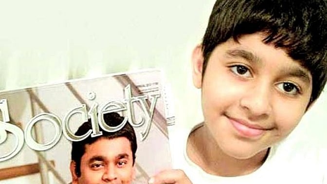 AR Ameen makes his singing debut (Photo Courtesy: IndiaTV)