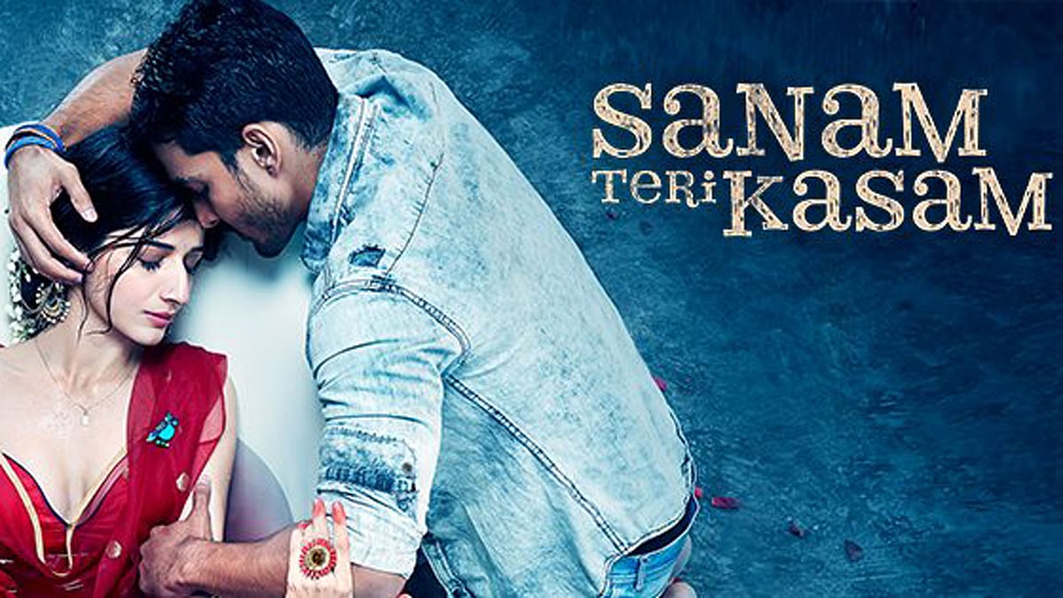 Official <i>Sanam Teri Kasam </i>movie poster.<i> </i>(Photo: <i>Sanam Teri Kasam</i><i> </i><a href="https://www.facebook.com/SanamTeriKasamFilm/photos/a.549503271870725.1073741827.529981020489617/549503251870727/?type=3&amp;theater">Facebook page</a>)