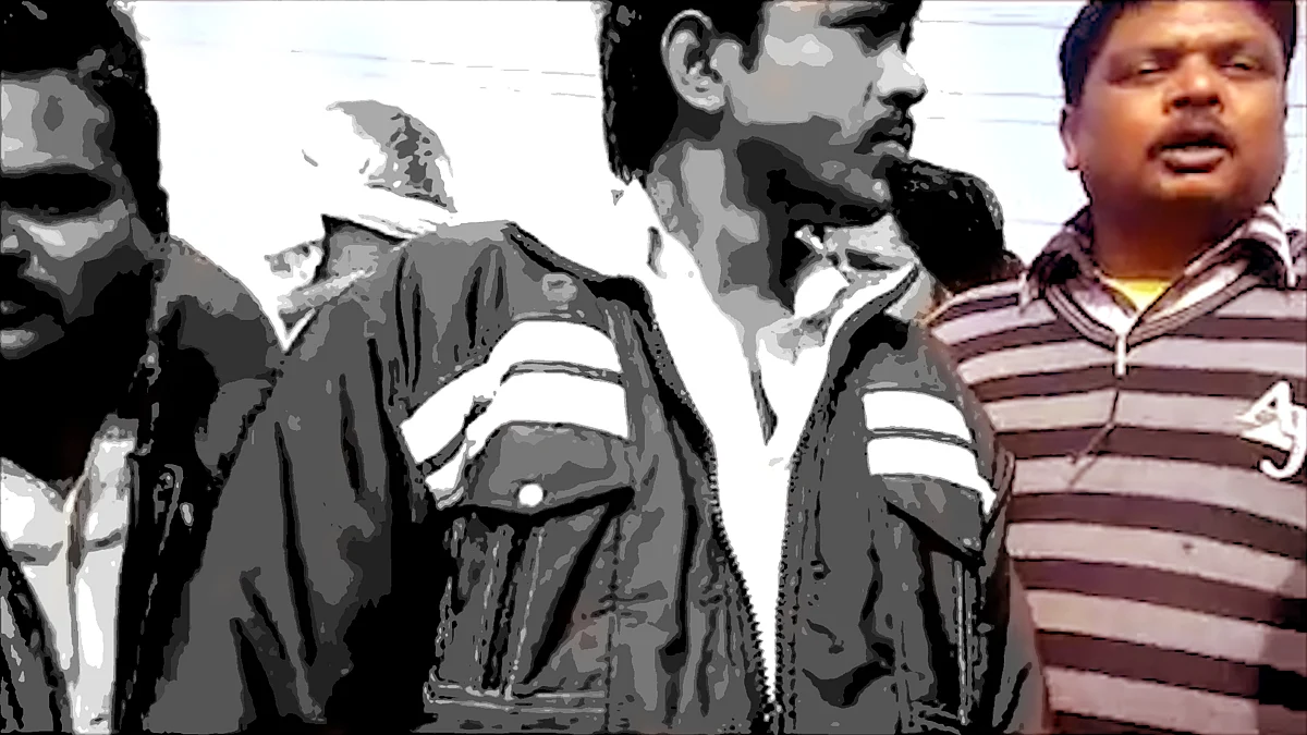 Total apathy towards the general public  was witnessed from MCD workers during their protest on Wednesday. (Photo altered by <b>The Quint</b>)