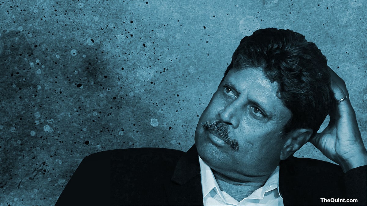 Former Indian Cricket Captain Kapil Dev in a conference. (Photo: Reuters)