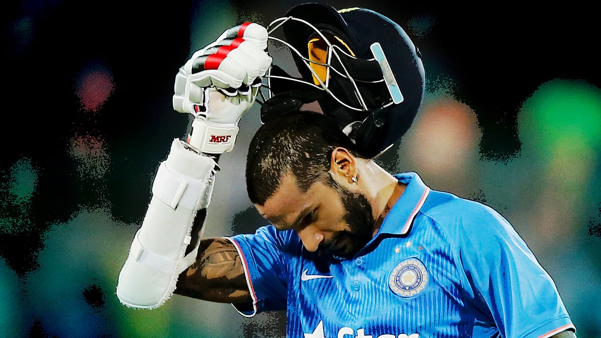 Shikhar Dhawan. (Photo: AP/The Quint)