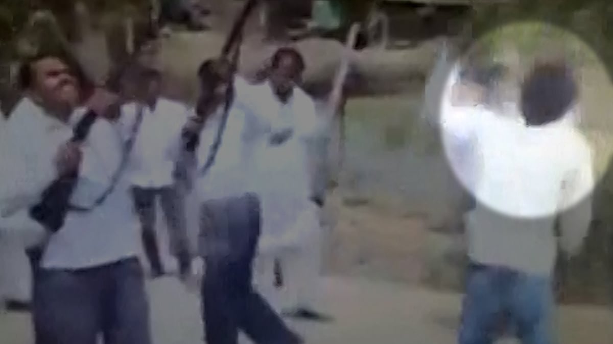 The groom’s father was hit by a bullet during celebratory firing in a wedding in MP. (ANI screengrab)