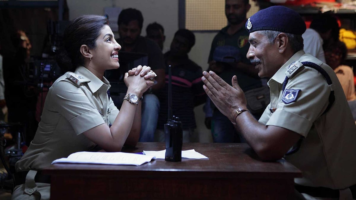 Prakash Jha with Priyanka Chopra in <i>Jai Gangaajal</i>