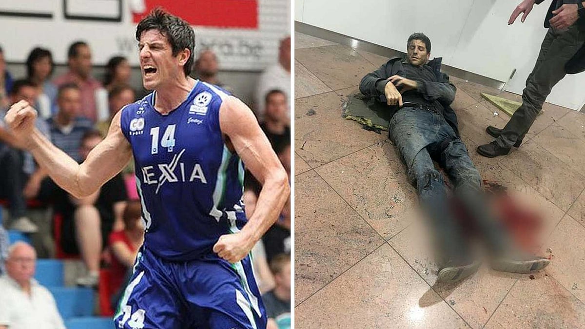 Sebastien Bellin,  a member of the Belgium basketball team, was injured in the Brussels airport bombings on Tuesday. (Photo: AP)