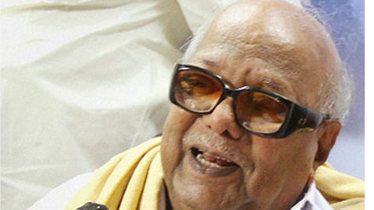 File photo of Karunanidhi. (Photo:The News Minute)