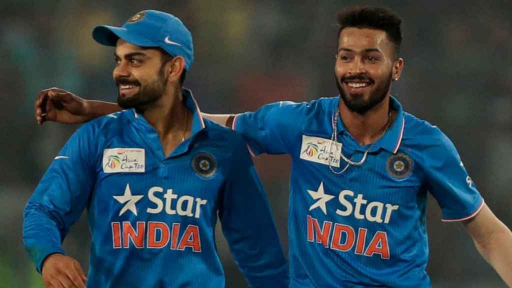 Virat Kohli (L) and Hardik Pandya (R). (Photo: AP)