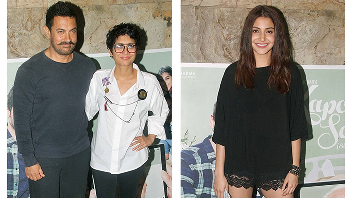 Aamir Khan, Kiran Rao, Anushka Sharma and the B-town glitterati attend the special screening of <i>Kapoor &amp; Sons</i> (Photo: Yogen Shah)