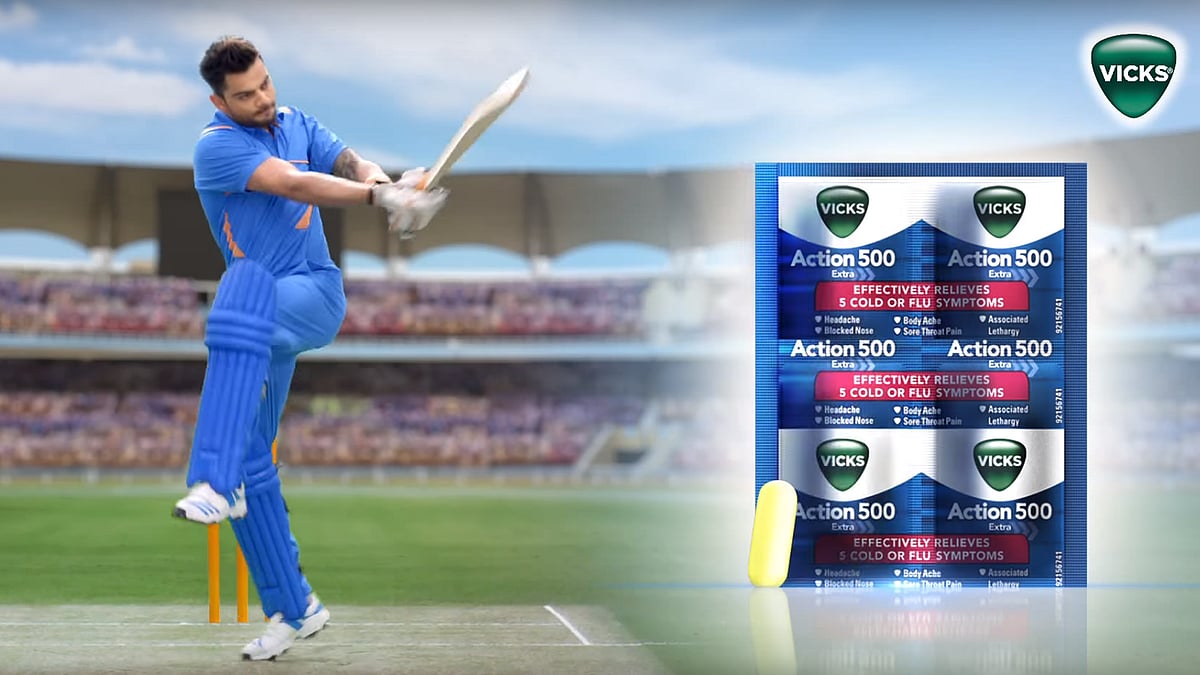Virat Kohli in a Vicks ad. (Photo: YouTube screengrab)