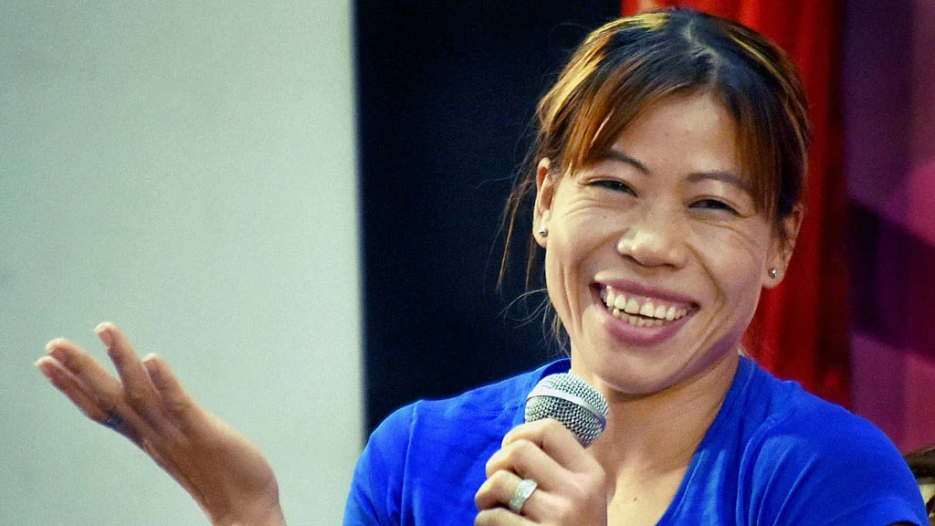 Boxer MC Mary Kom after being announced as Brand Ambassador of Country Club in Hyderabad. (Photo: PTI)