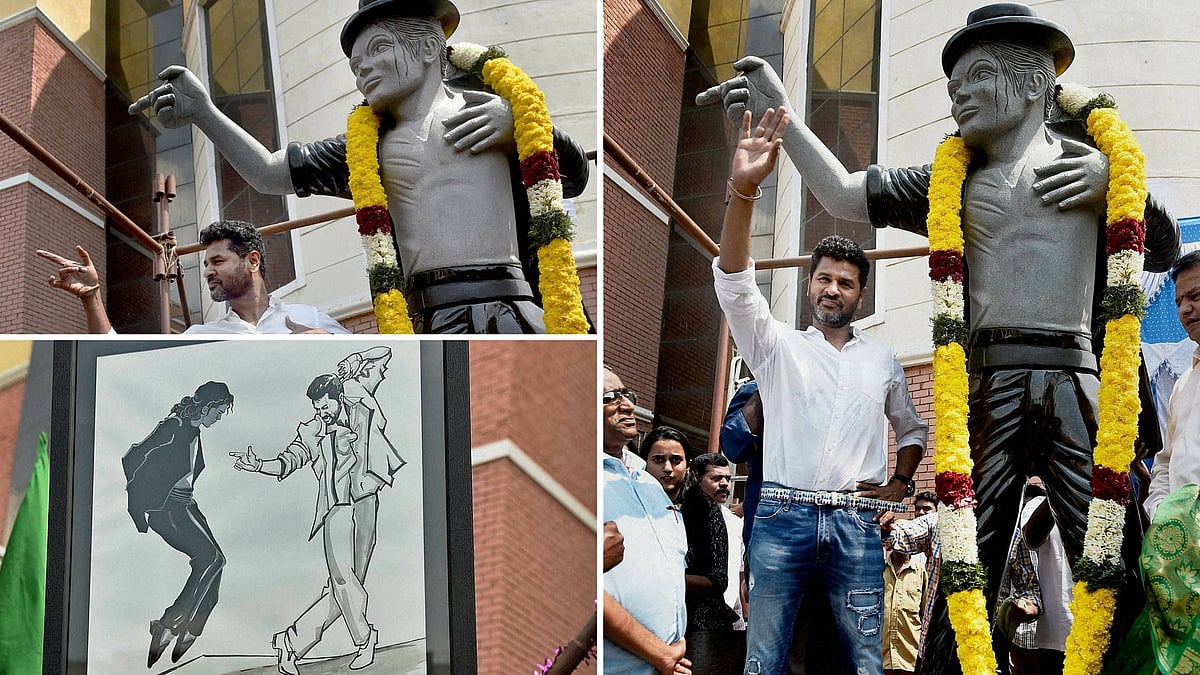 Prabhu Deva unveliled a statue of the legendary Michael Jackson. (Photo: PTI)