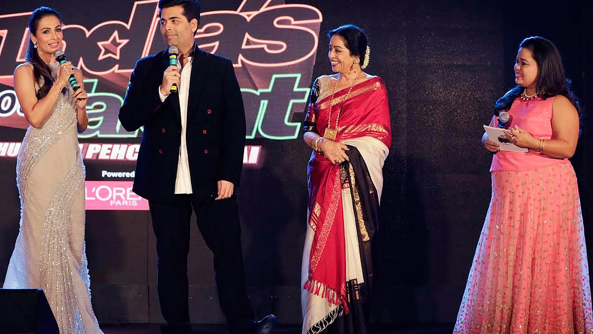 Malaika Arora speaks at the launch of <i>India’s Got Talent - Season 7</i>. (Photo Credits : Yogen Shah)