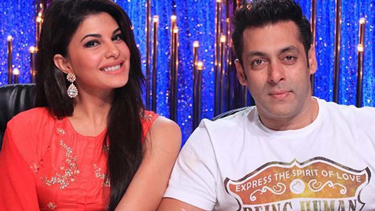 Jacqueline Fernandez (L) and Salman Khan (R). (Photo: <a href="https://twitter.com/_JFFI_">JFFI Twitter</a>)
