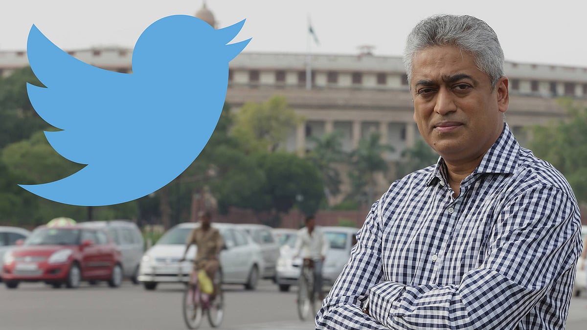 Rajdeep Sardesai. (Photo Courtesy: Facebook/<a href="https://www.facebook.com/rajdeepsardesai/timeline">Rajdeep Sardesai</a>/ Altered by <b>The Quint</b>)