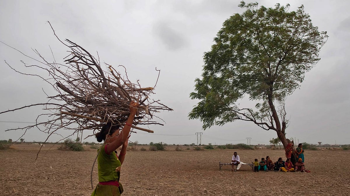Representational image of clouds over a dry farm land. (Photo: Reuters)