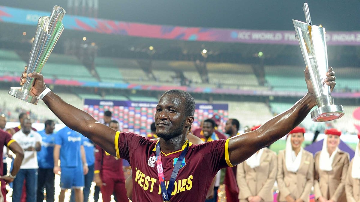 Darren Sammy after winning the World Cup (Photo: IANS)
