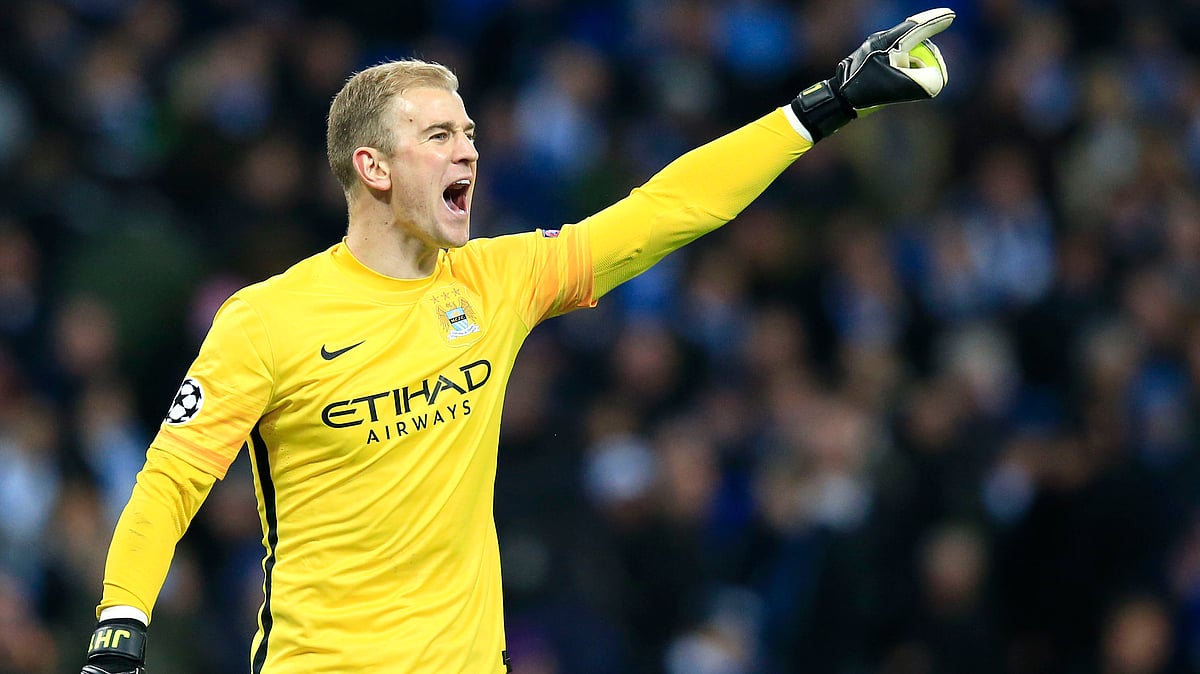 Manchester City’s goalkeeper Joe Hart reacts during the Champions League semi-final game between Manchester City and Real Madrid. (Photo: AP)