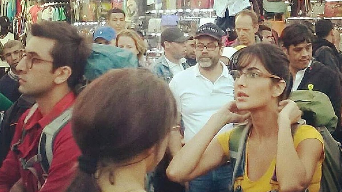Ranbir and Katrina in Morocco shooting for <i>Jagga Jasoos </i>(Photo: Instagram)
