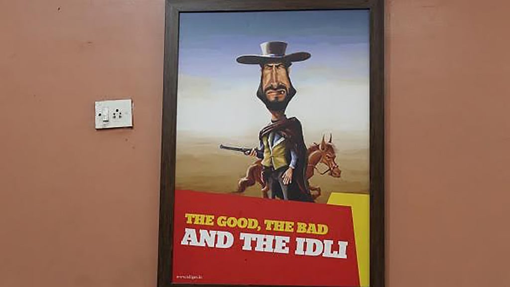 One of the witty posters at Adigas. (Photo Courtesy: <i>The News Minute</i>)