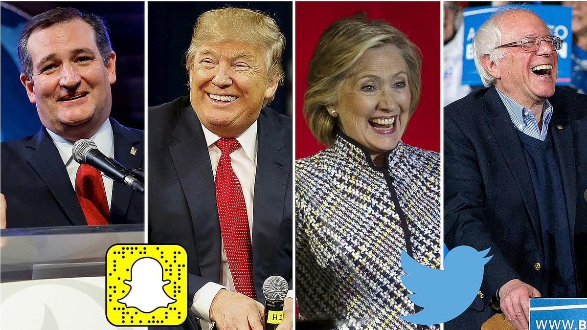 The US Presidential candidates have used social media effectively and efficiently to woo their voters. (Photo: Reuters/AP)