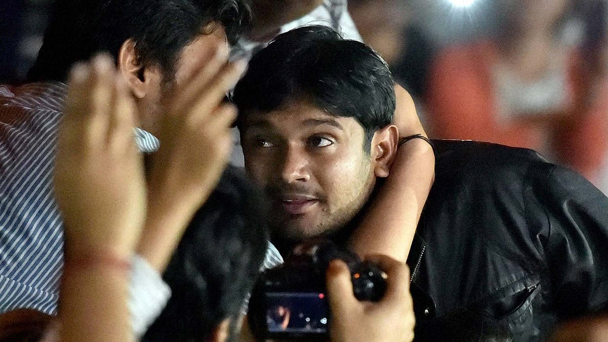 Kanhaiya Kumar in JNU on 3 March 2016. (Photo: PTI)