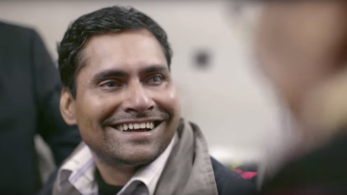 Amit Tiwari, from Jhansi, underwent surgery which cured his decade-old blindness. (Photo Courtesy: YouTube screenshot)