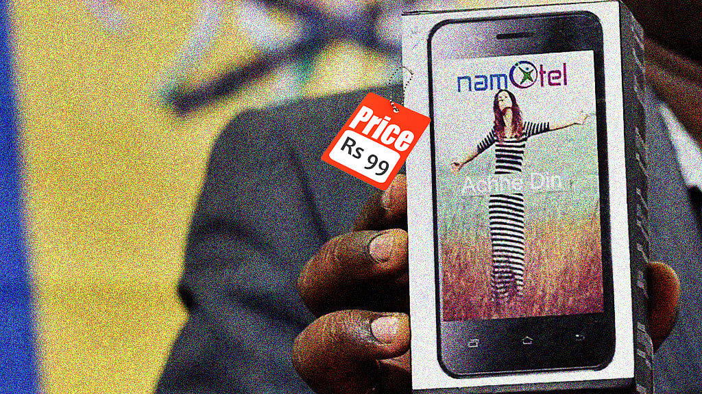 This smartphone costs less than Rs 100 note. (Photo: PTI/The Quint)