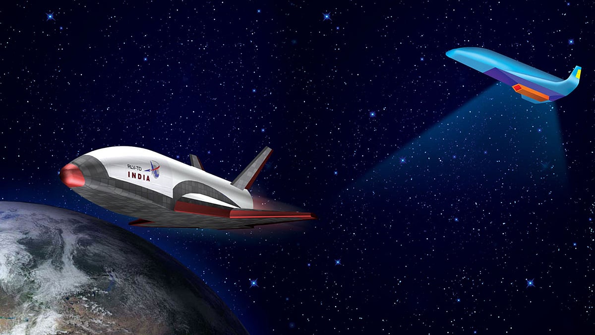 Artists’ rendition of ISRO’s RLV. (Photo Courtesy: <a href="http://www.isro.gov.in/technology-development-programmes/reusable-launch-vehicle-technology-demonstration-program-rlv-td">ISRO</a>)