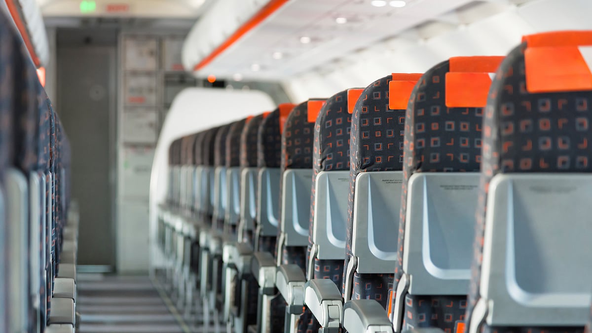 Representational image of a flight cabin. 
